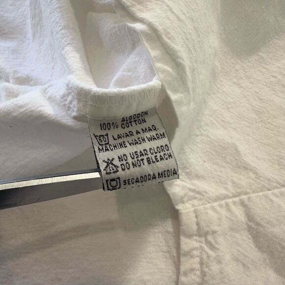 VTG PEER by Peter Mussfeldt White Cabo San Lucas Shark Button Down Shirt, XL - Picture 10 of 12